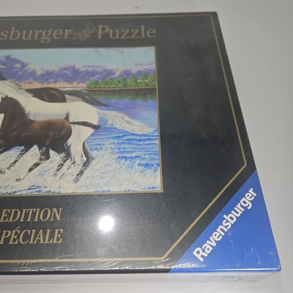 2001 Ravensburger 1000 Puzzle Running Horses Sealed New - Picture 3 of 9